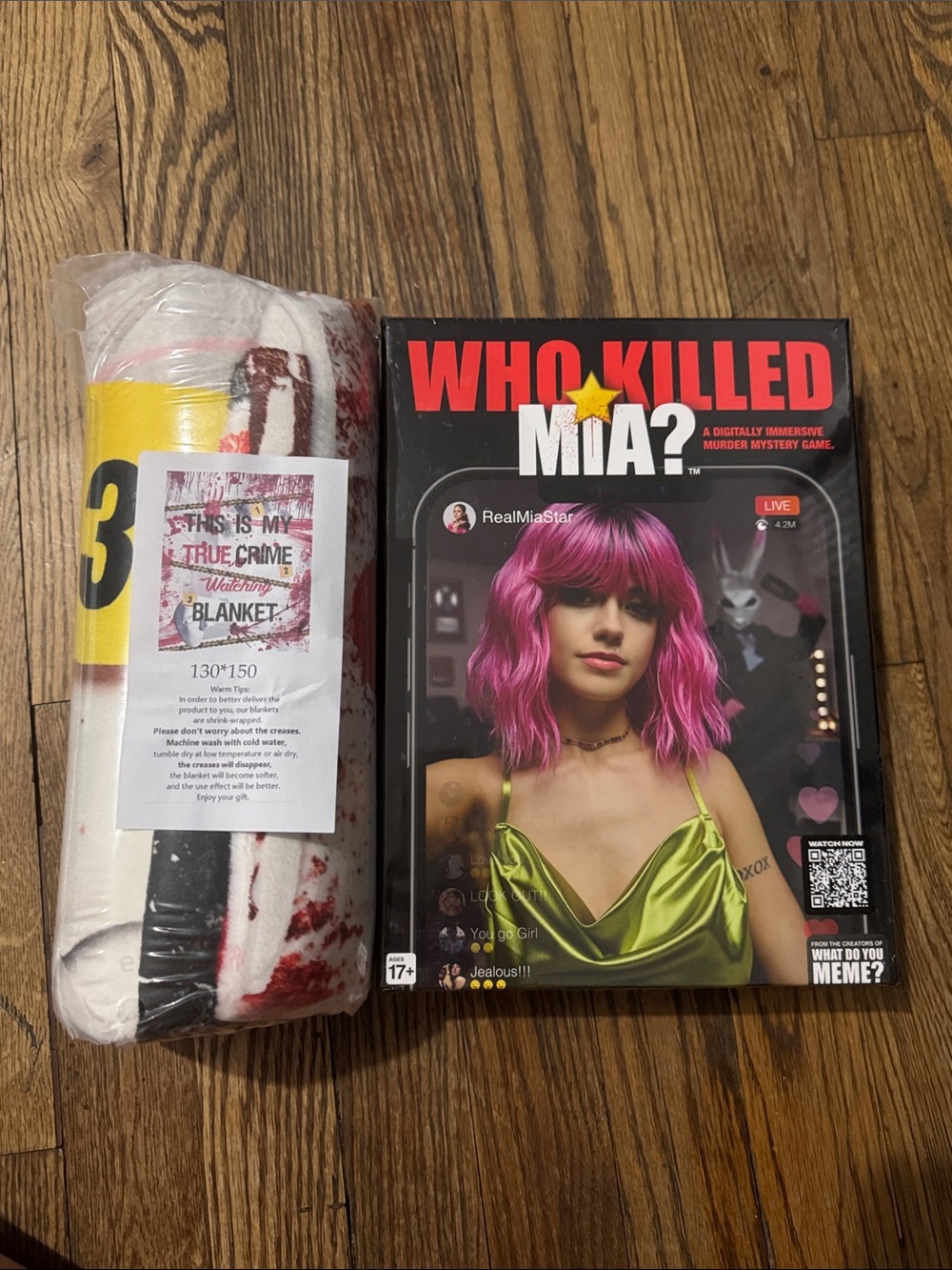 True Crime Blanket & Game!!